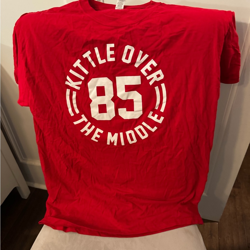 49ers Red Graphic T-Shirt with White Print (Kittle)